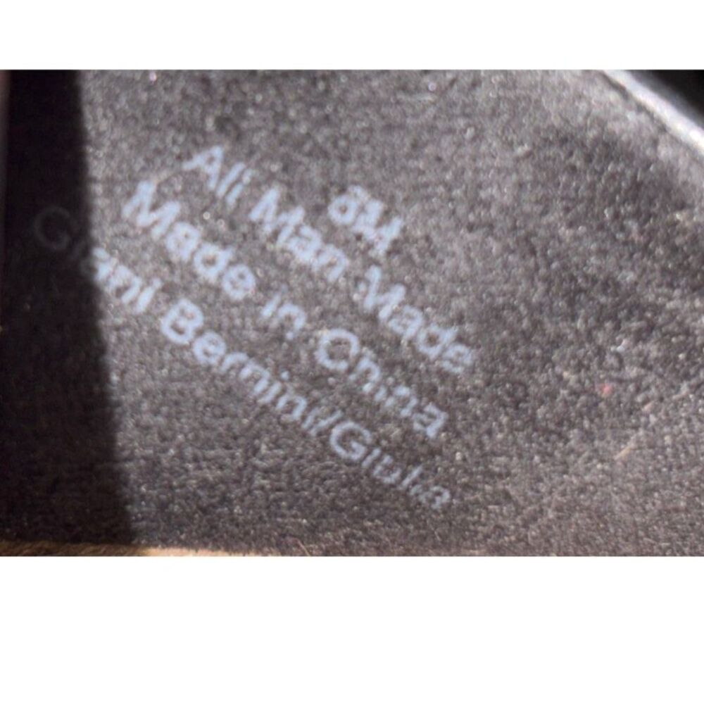 Giani Bernini Giulia Black Platform Wedge Sandals Size 8m Slip On Memory Foam - Picture 10 of 10